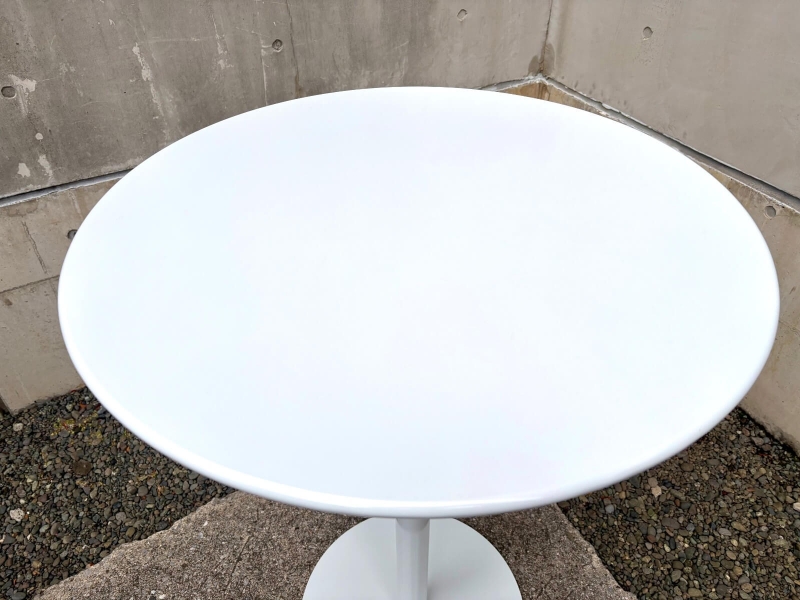 円形ハイテーブル　スチール天板　700Φ　中古_1