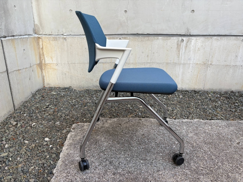 パート　ミーティングチェア　背カバー付き　中古_1