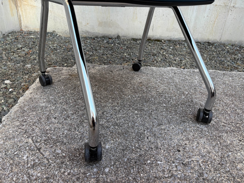 パート　ミーティングチェア　背カバー付き　中古_6