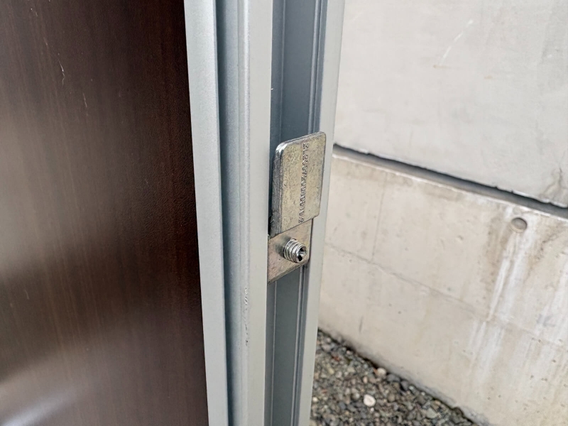 木目調パーテーション　窓付き　H1800×W900　安定脚付き　中古_6