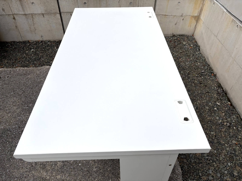 GSHシリーズ　平机　W1400/D700/H700　ホワイト　中古_3
