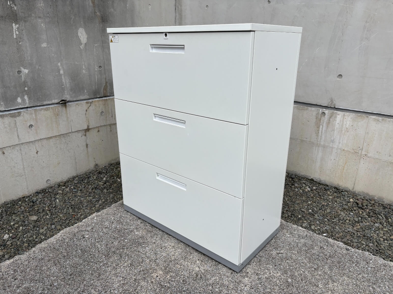 TFシリーズ　3段ラテラルキャビネット　天板付　中古_0