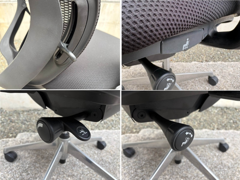 シルフィー　可動肘付き　ブラック　中古 【肘パッド新品交換済み】_6