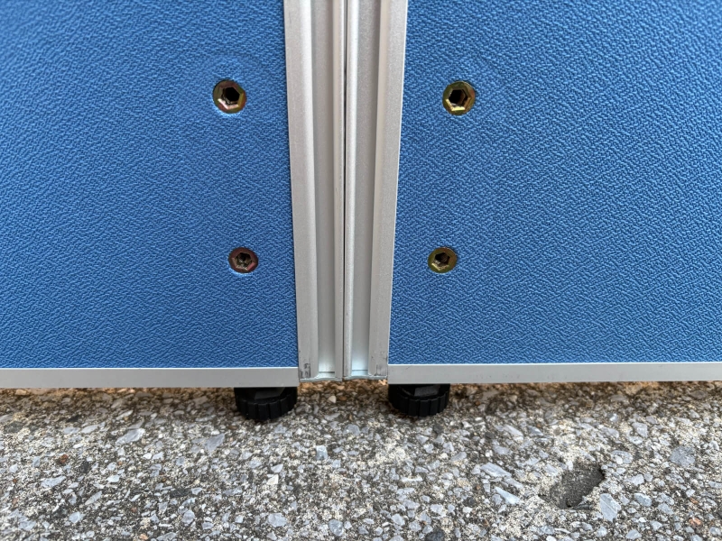 パーティション　OCパネル　2連セット　W900+900/H1800　ブルー　中古_5