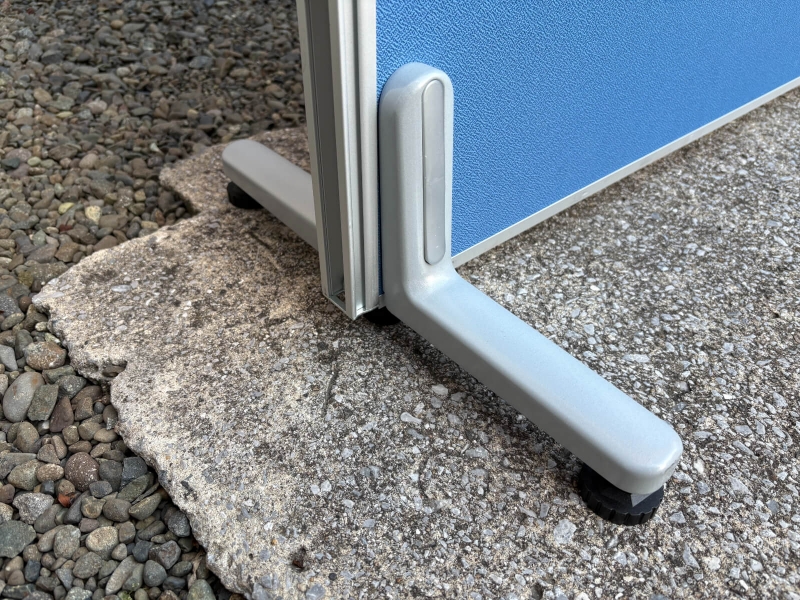 パーティション　OCパネル　2連セット　W900+900/H1800　ブルー　中古_7