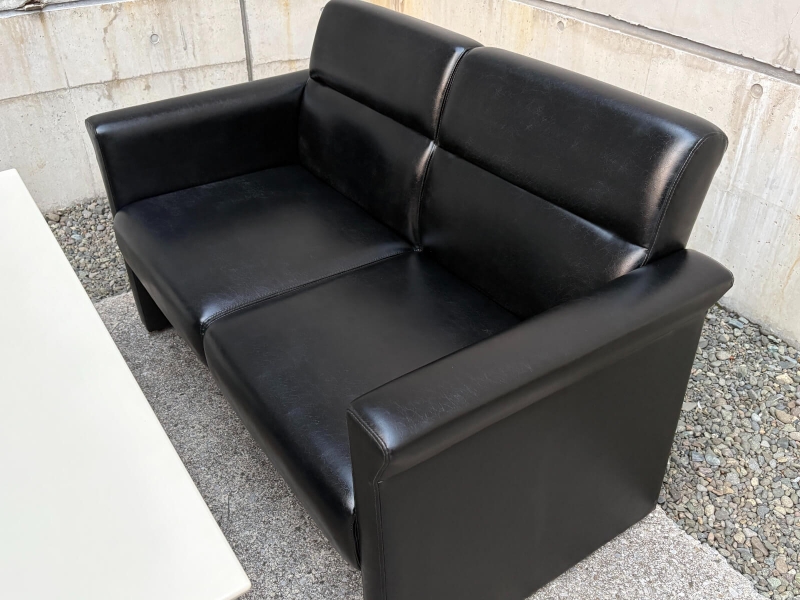 RP-6シリーズ　応接4点セット　レザー張り　中古_2