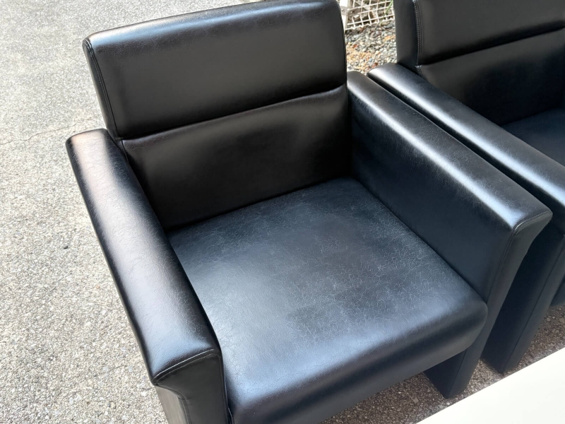 RP-6シリーズ　応接4点セット　レザー張り　中古_4