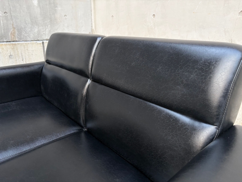 2人掛けソファ　RP-61　レザー張り　中古_2