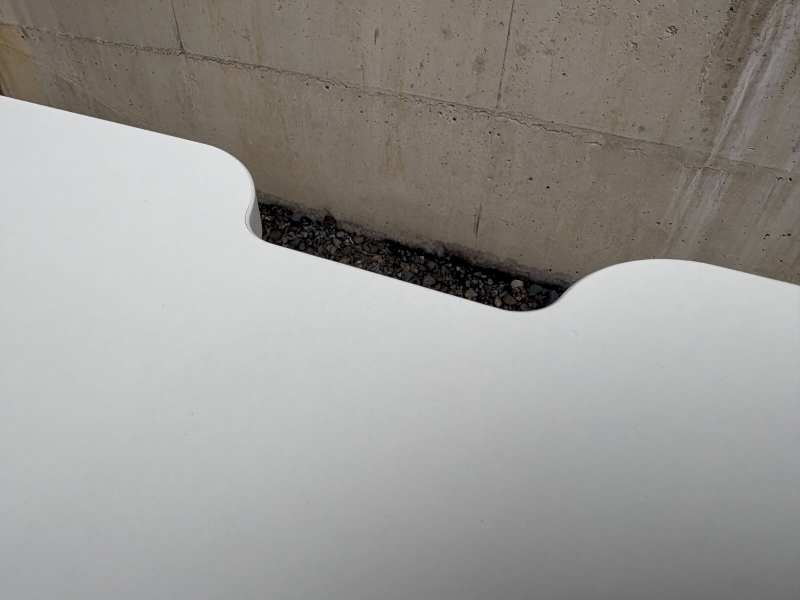 木製ワークデスク　W1200/D700/H700㎜　ホワイト　中古_4