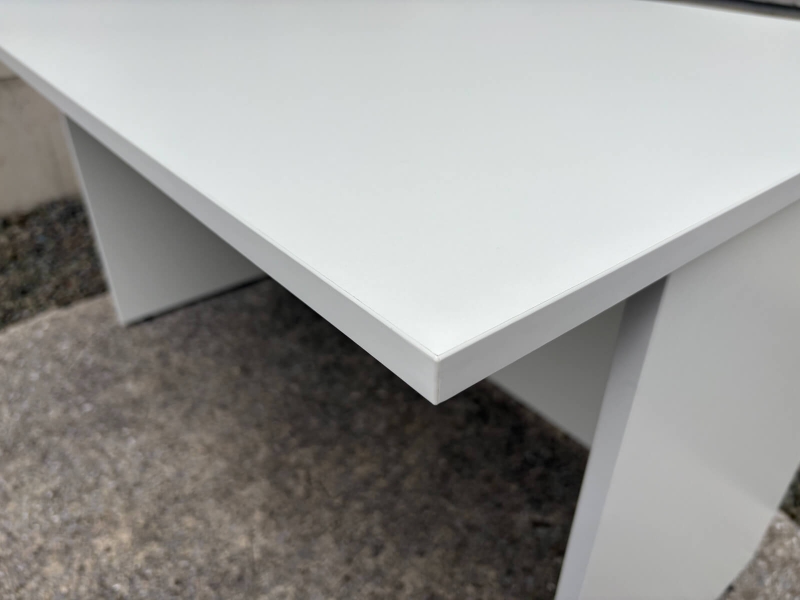 木製ワークデスク　W1200/D700/H700㎜　ホワイト　中古_5