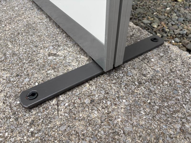 アルツァータ　窓付きパーティション　H1900/W1100㎜　安定脚付　中古_5