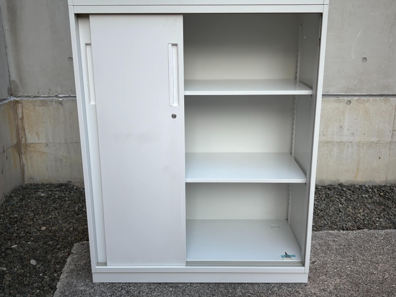 ハイパーストレージ HS　3枚引戸書庫　上下セット（A4 5段対応）　中古_4