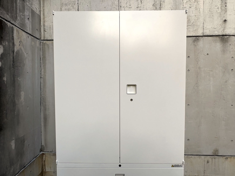 レクトラインキャビネット　両開+3段ラテラル（A4 6段対応）　中古_1