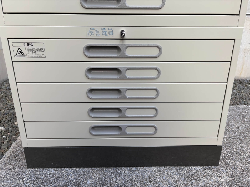 A2用マップケース　5段×3台+ベースセット　中古_4