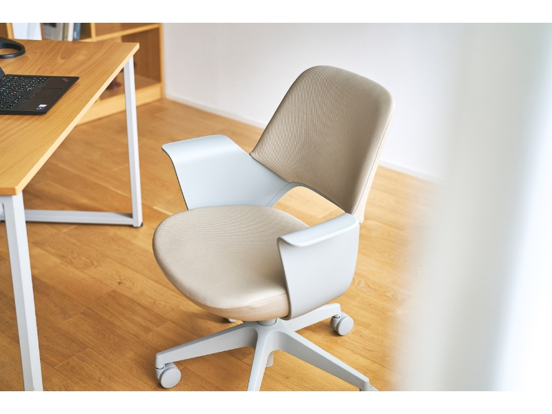 オフィスチェア　リンクワークチェア　ベージュ　新品_4