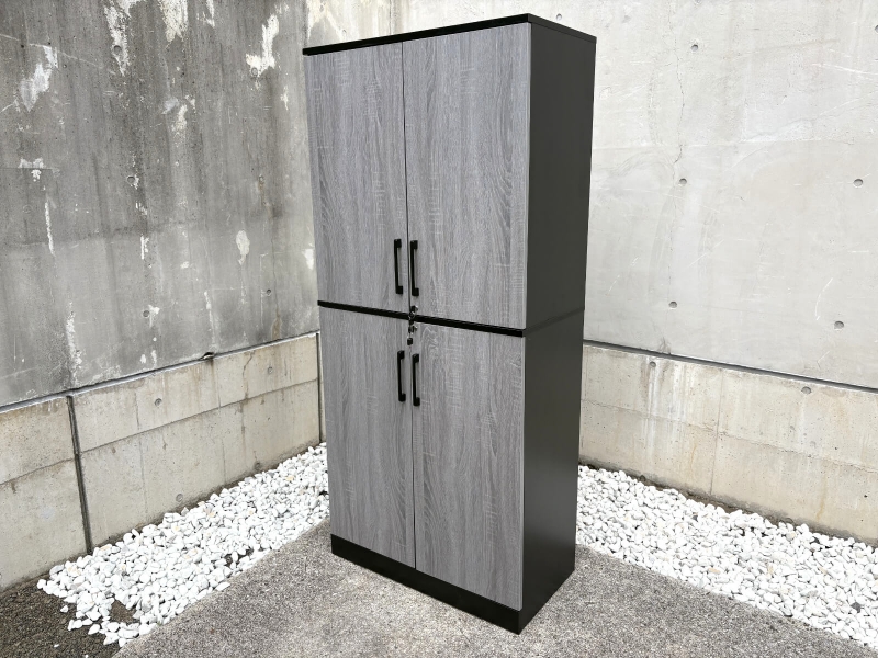 木製両開き書棚　ナートル　中古（完成品）