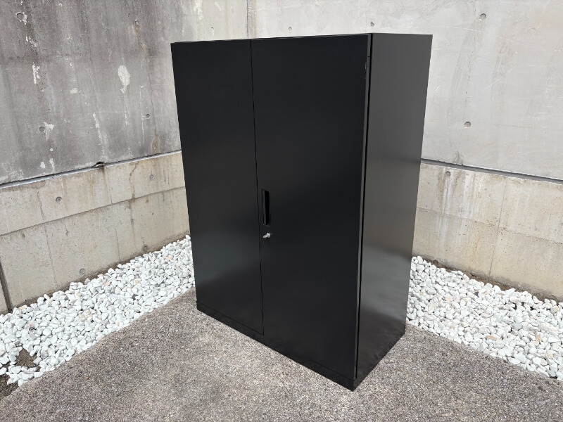 CW型　両開キャビネット　H1250㎜　ブラック　中古