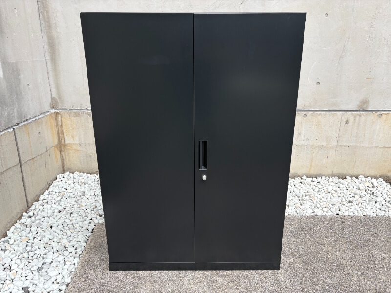 CW型　両開キャビネット　H1250㎜　ブラック　中古_1