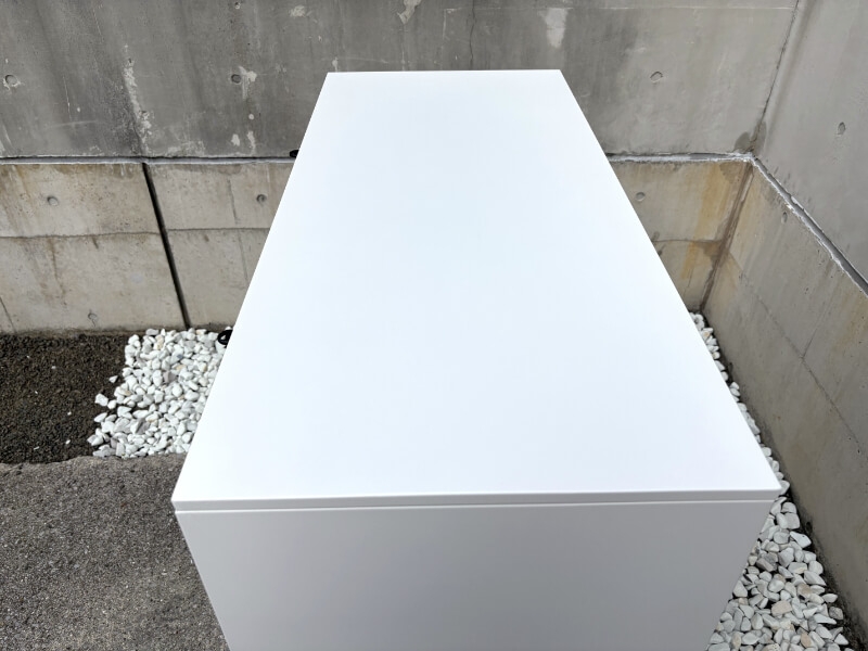 スチールキャビネット　引き出し+両開き書庫　L022　中古_3