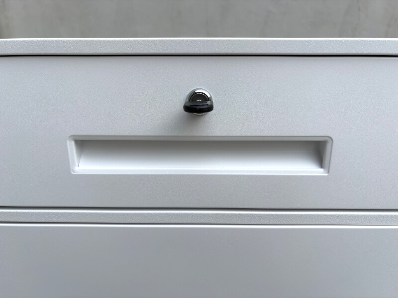スチールキャビネット　引き出し+両開き書庫　L022　中古_4
