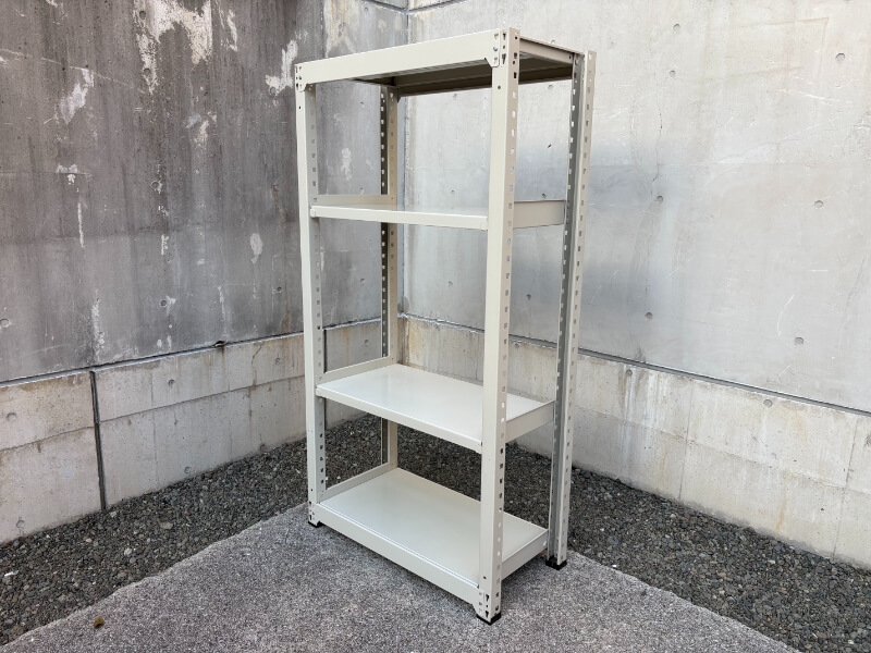 中量ボルトレスラック　300㎏耐荷/段　W955/D470/H1800㎜　中古