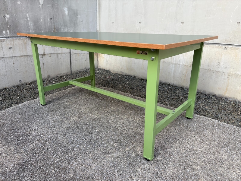 軽量作業台　KKタイプ　W1500/D900㎜　サカエリューム天板　中古