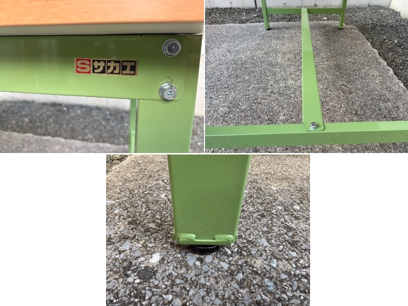 軽量作業台　KKタイプ　W1500/D900㎜　サカエリューム天板　中古_7