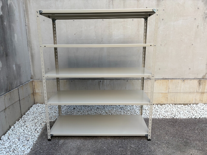 軽量ボルト式スチールラック　100㎏耐荷/段　W1500/D600/H1800㎜　中古_1