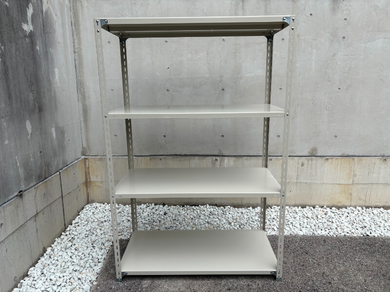 軽量ボルト式スチールラック　100㎏耐荷/段　W1200/D600/H1800㎜　中古_1