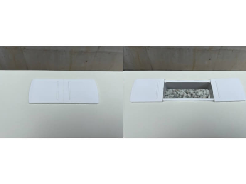 両袖机　W1600　ホワイト×ブラック　中古_3
