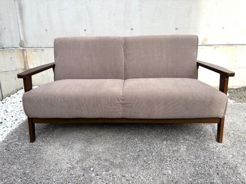 MOOD　2.5人掛けソファ　コーデュロイ張地　中古_1