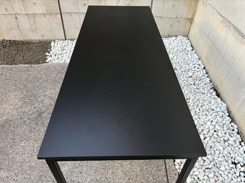 シンプルデスク3　W1600/D600/H700㎜　ブラック　中古_3