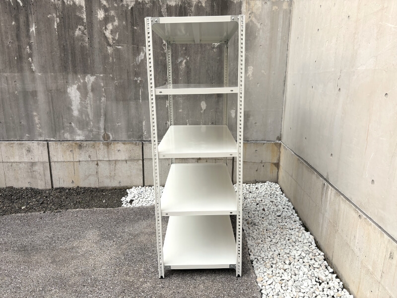 セミボルトレス軽量棚　100㎏耐荷/段　W1200/D600/H1800㎜　中古_2