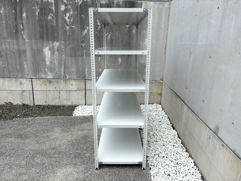 セミボルトレス軽量棚　100㎏耐荷/段　W1500/D600/H1800㎜　中古_2